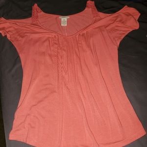 Candies from kohls, off the shoulder shirt